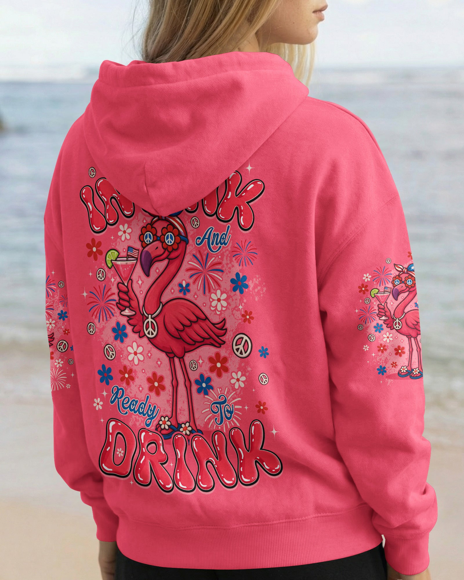 PRETTY IN PINK FLAMINGO ALL OVER PRINT - TYLN3003262