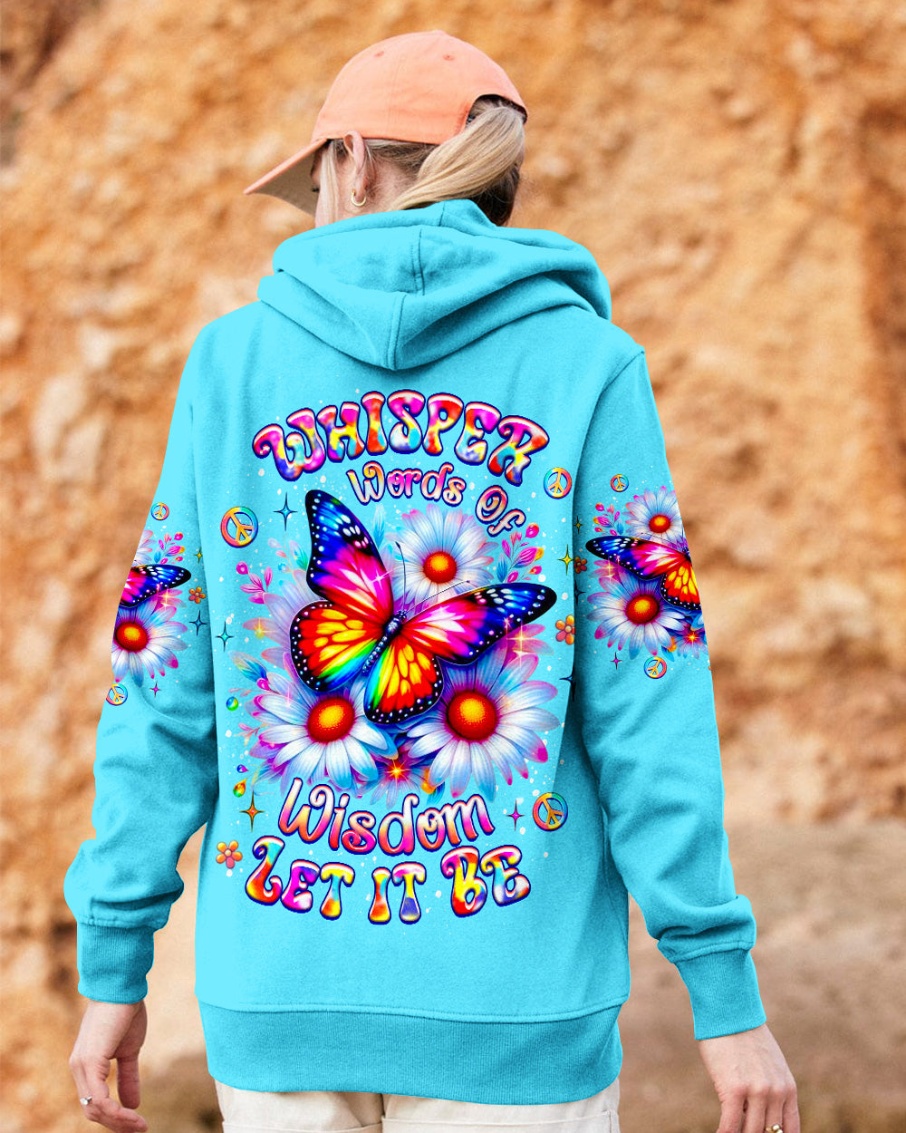 WHISPER WORDS OF WISDOM LET IT BE BUTTERFLY ALL OVER PRINT - YHLT2602262