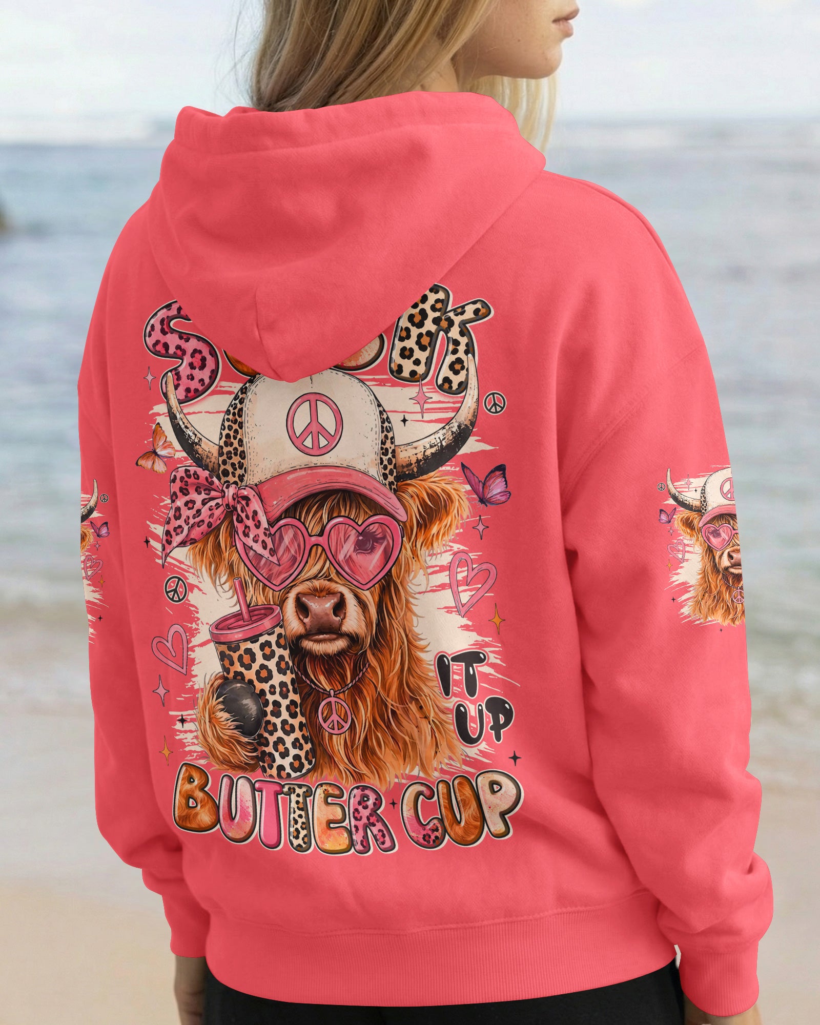 SUCK IT UP BUTTERCUP HIGHLAND COW ALL OVER PRINT - TYLN0608261
