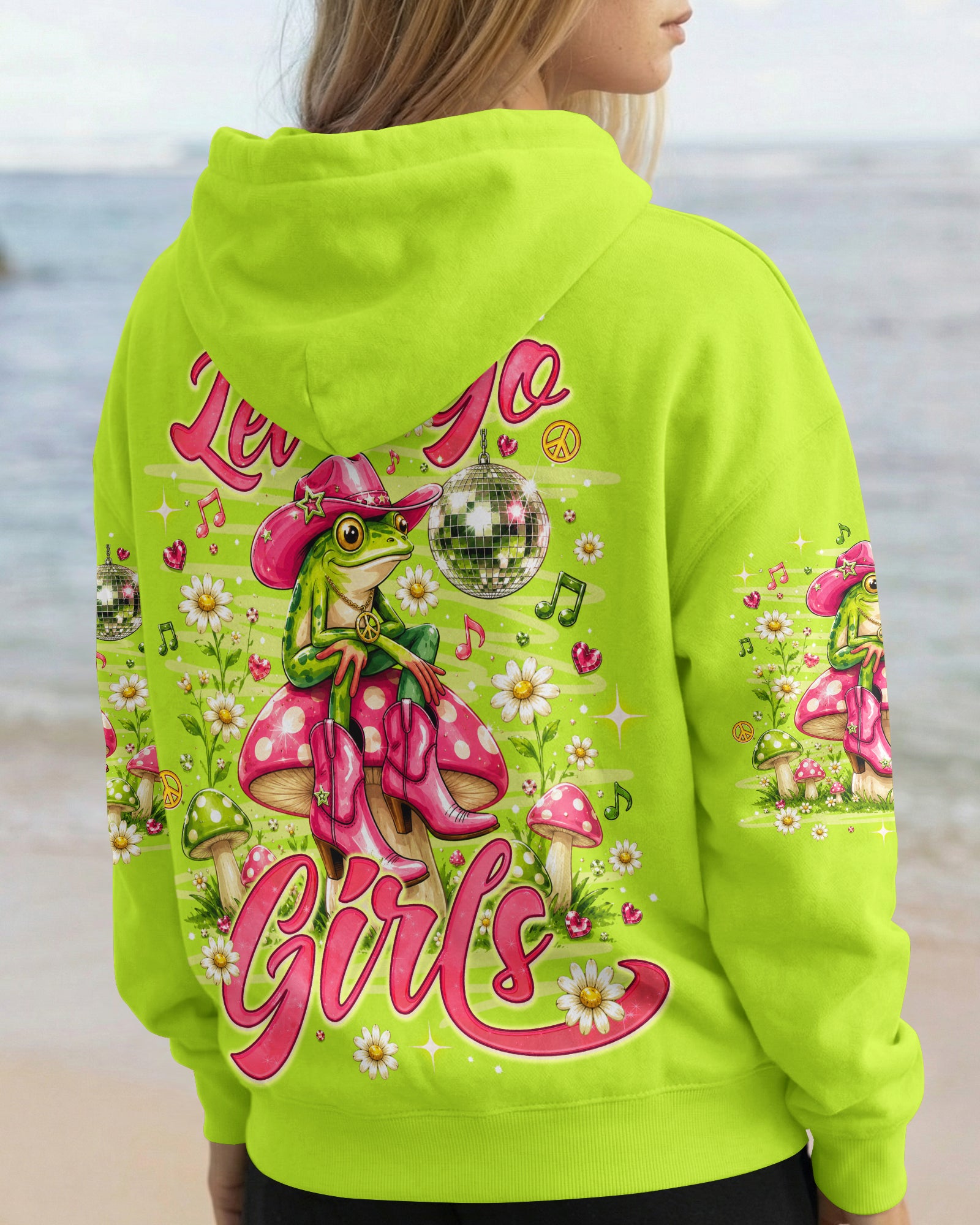 LET'S GO GIRLS FROG ALL OVER PRINT  - TLNO2705262