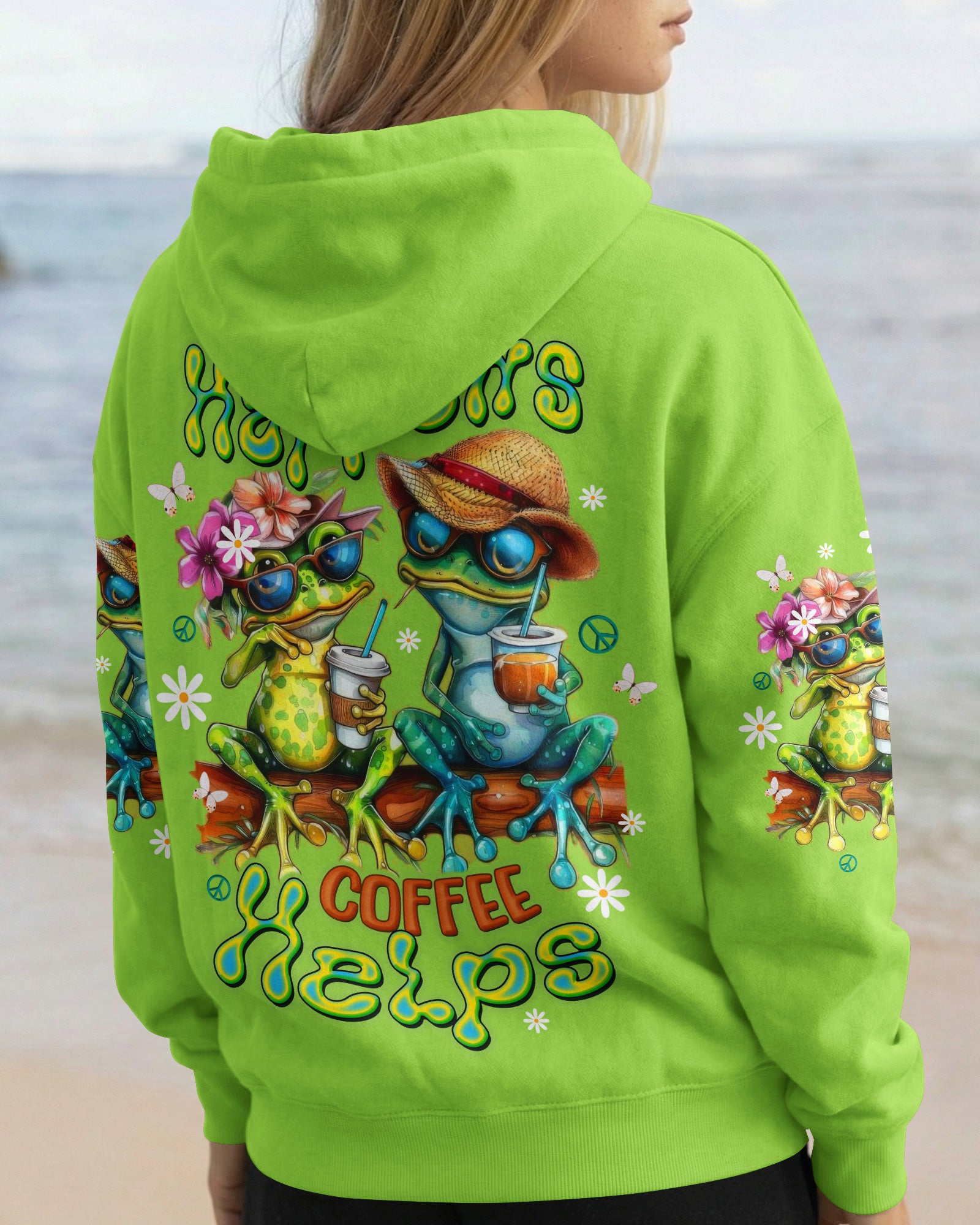 LIFE HAPPENS COFFEE HELPS FROG ALL OVER PRINT - TLTW2603263