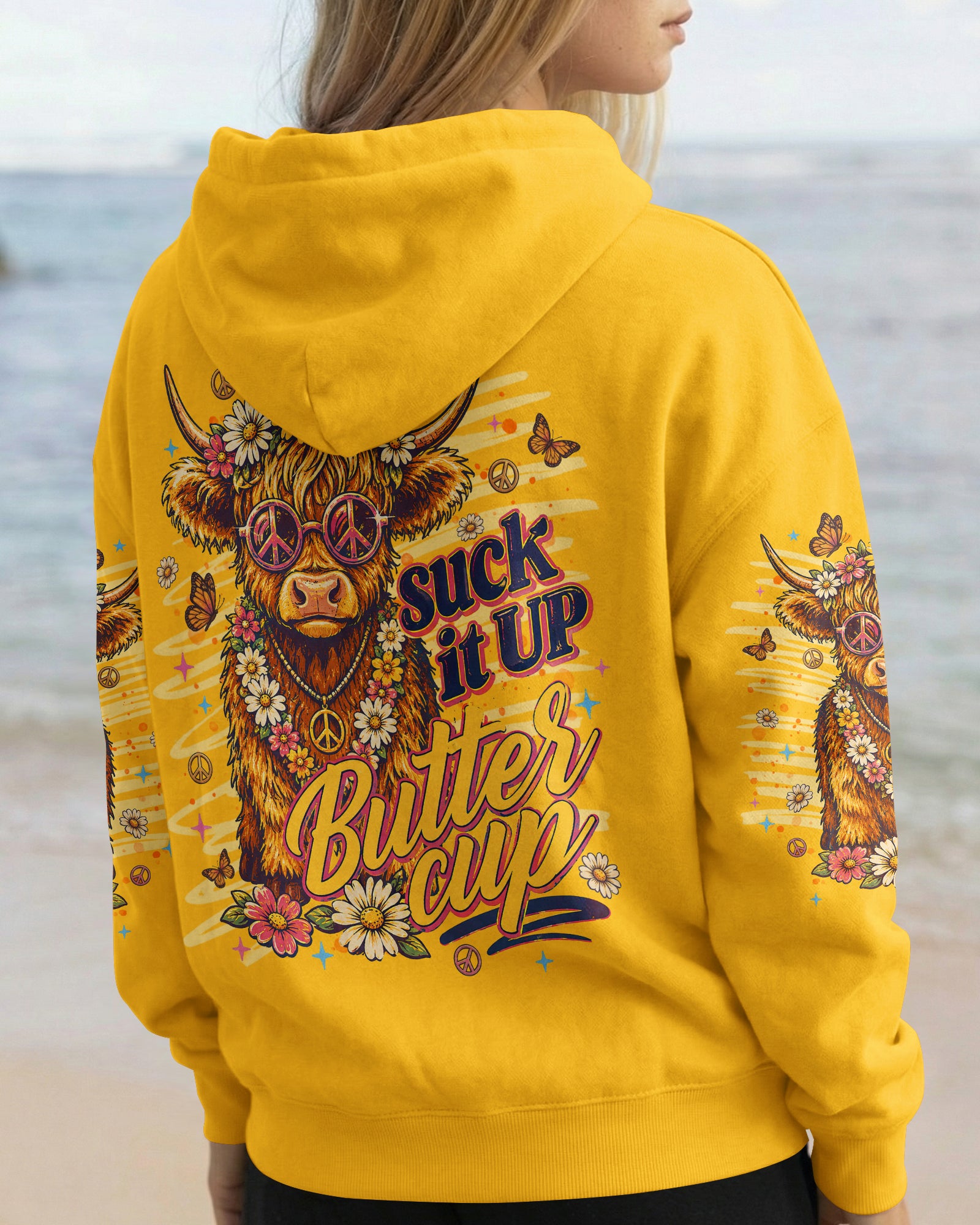 SUCK IT UP BUTTERCUP  COW ALL OVER PRINT  - TLNT0705262