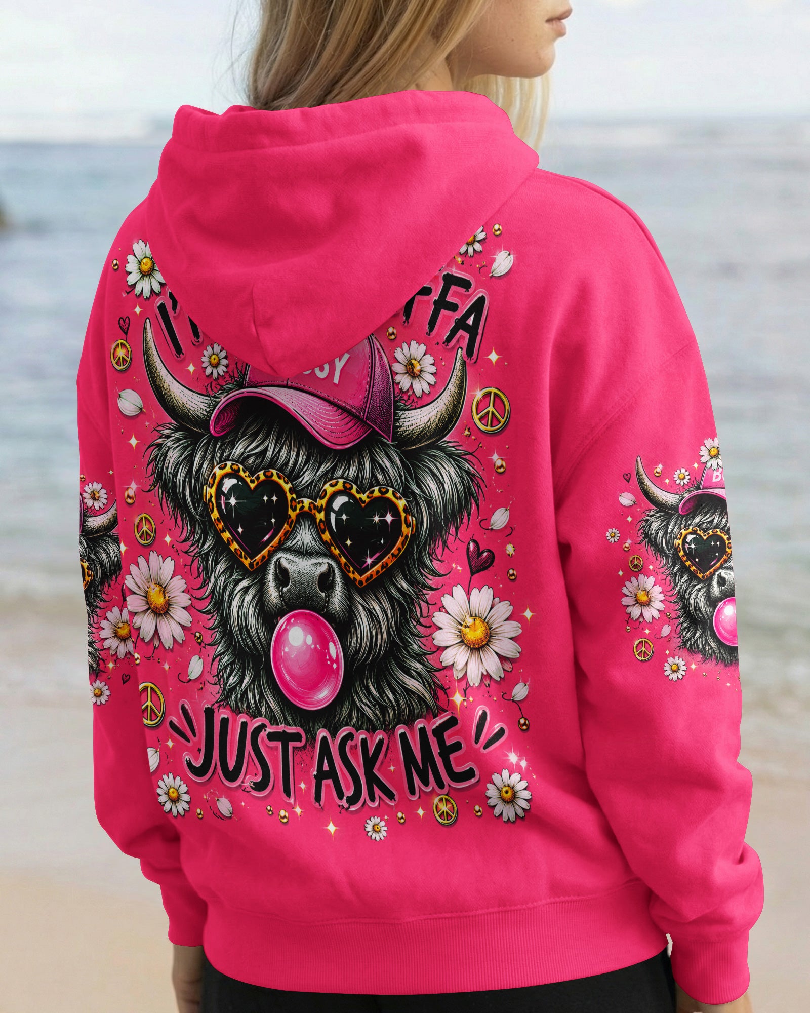 I’M HEAD HEFFA JUST ASK ME COW ALL OVER PRINT  - TLNO2505261