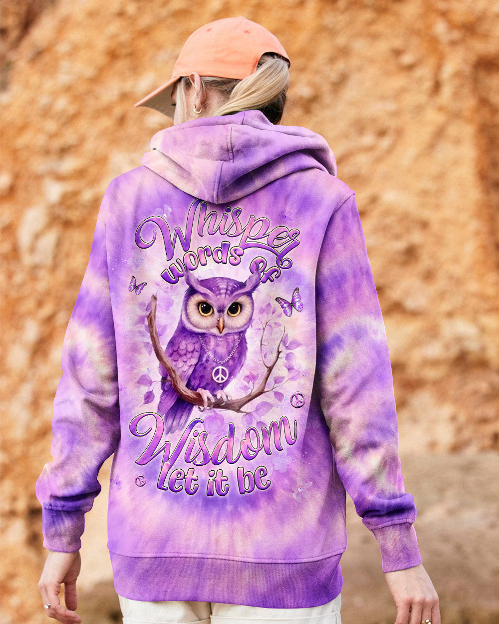 WHISPER WORDS OF WISDOM LET IT BE OWL ALL OVER PRINT - YHHG2702261