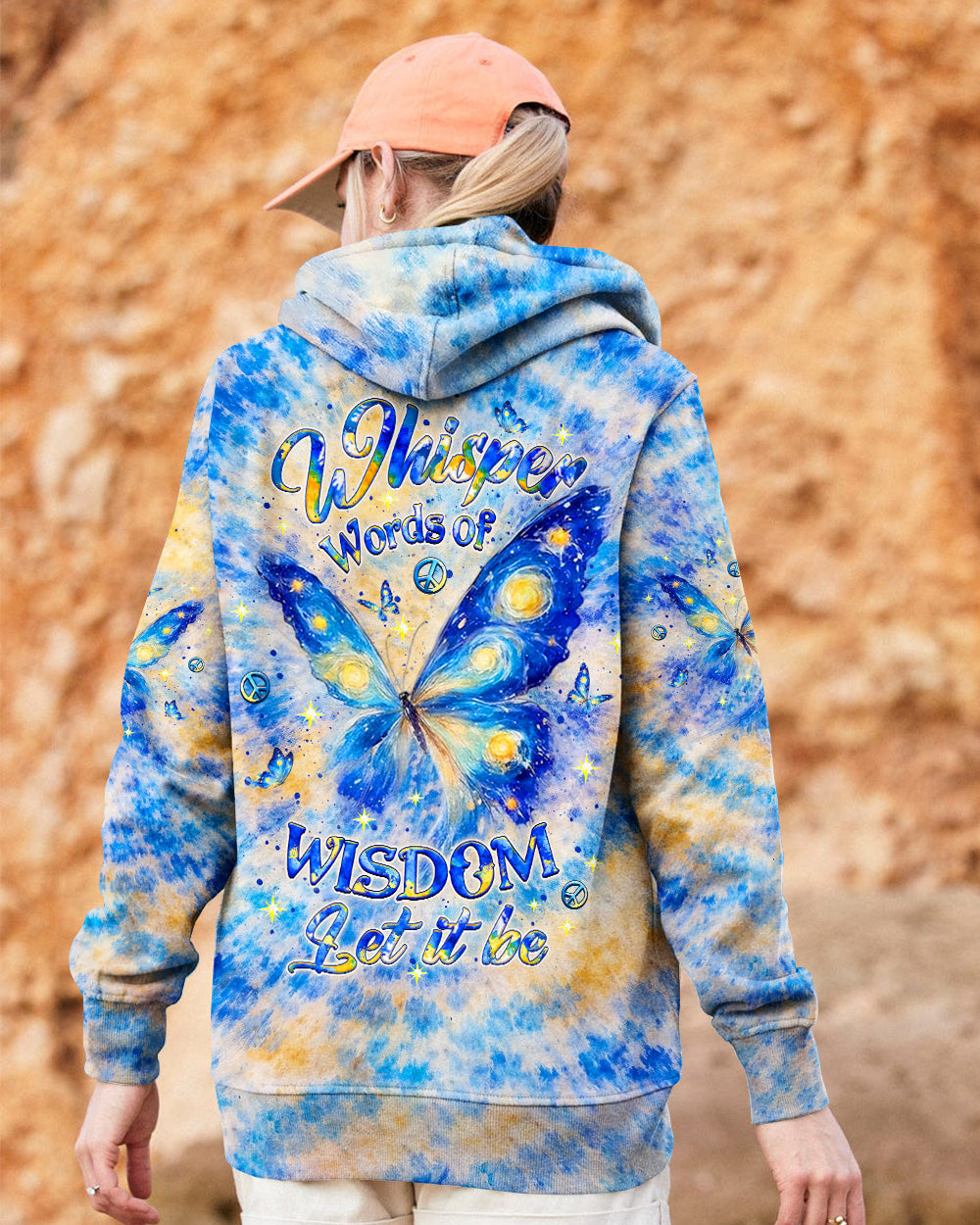 WHISPER WORDS OF WISDOM LET IT BE BUTTERFLY ALL OVER PRINT - YHLT2702262