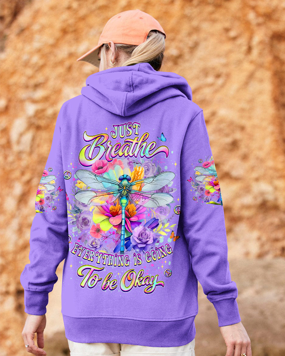JUST BREATHE DRAGONFLY ALL OVER PRINT - YHLT0902262