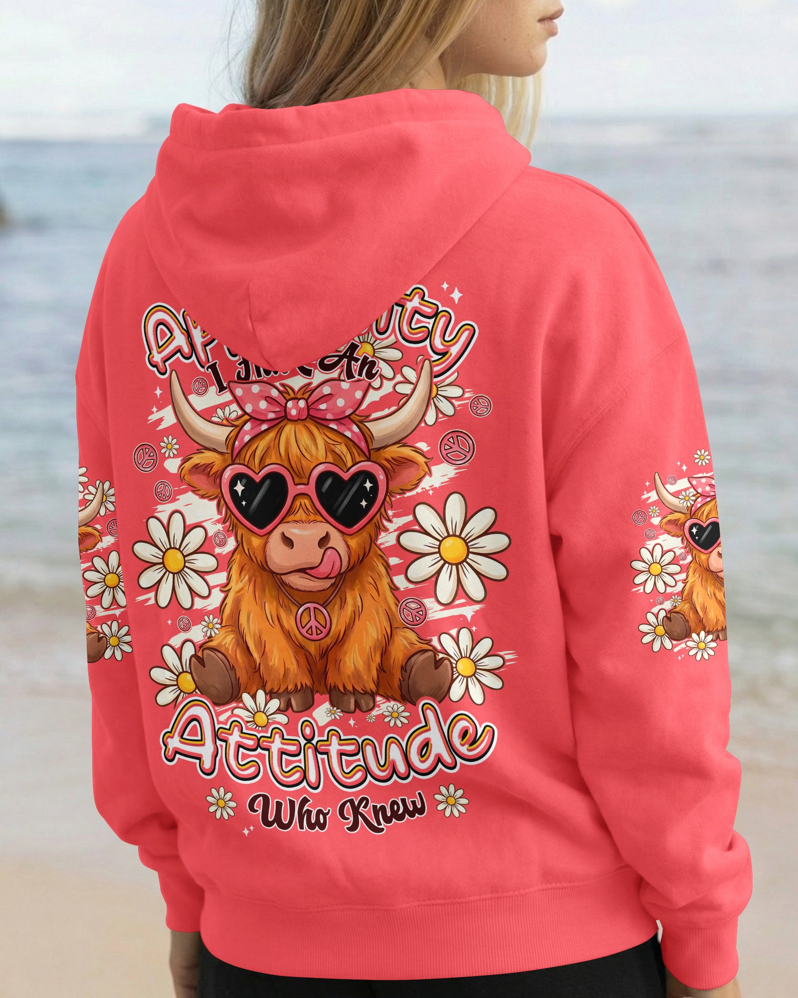 APPARENTLY I HAVE AN ATTITUDE WHO KNEW COW ALL OVER PRINT - TYPQ2206261