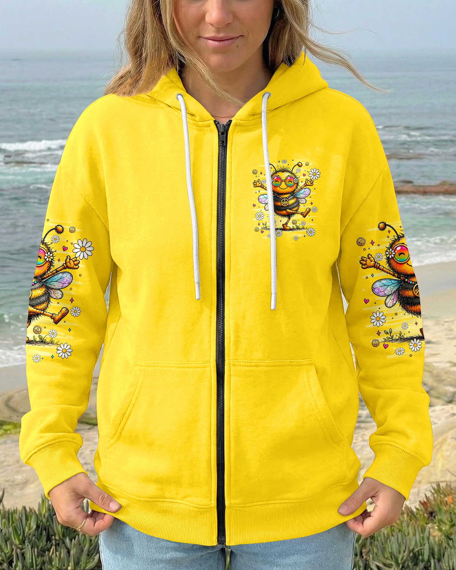 BE YOU THE WORLD WILL ADJUST BEE ALL OVER PRINT - TLHN2407261