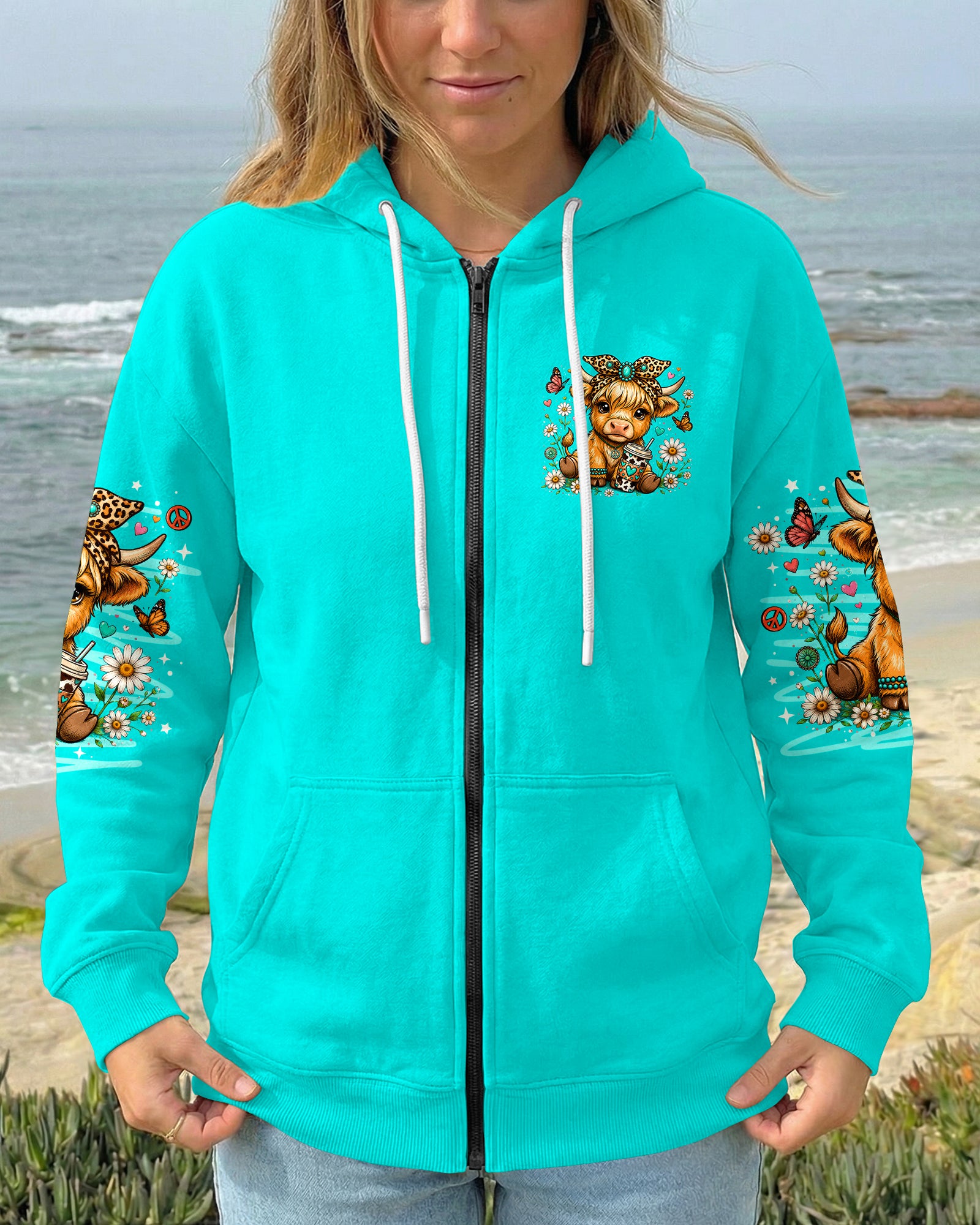 LITTLE COUNTRY LOTTA ATTITUDE COW ALL OVER PRINT  - TLNO0906263