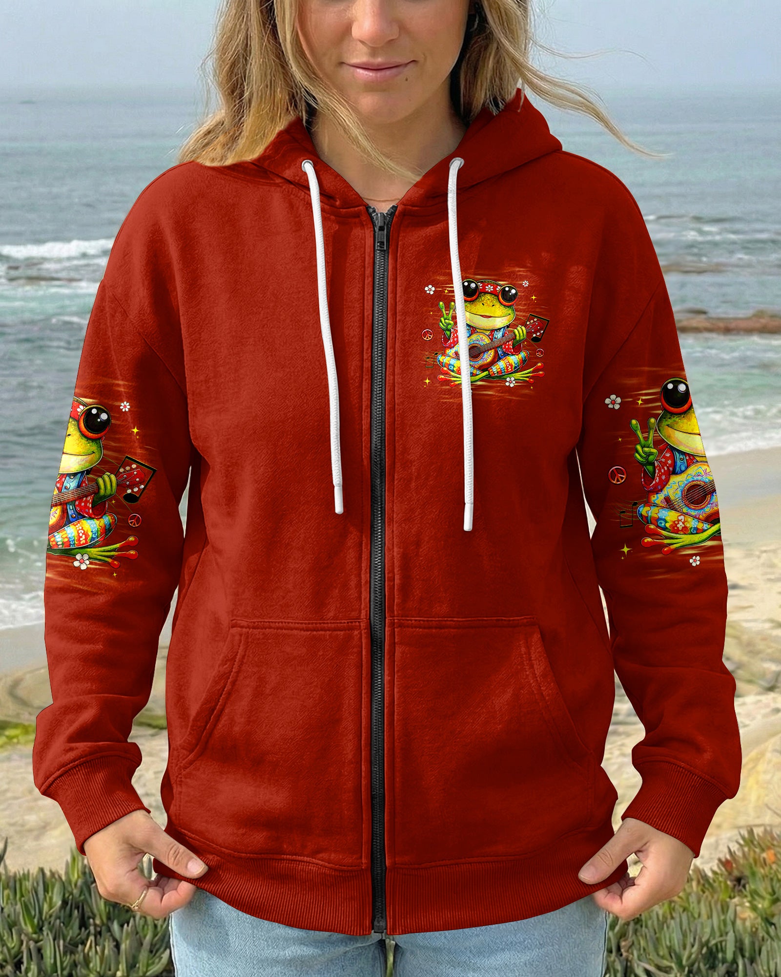 BE YOU THE WORLD WILL ADJUST FROG ALL OVER PRINT   - TLHG2503261