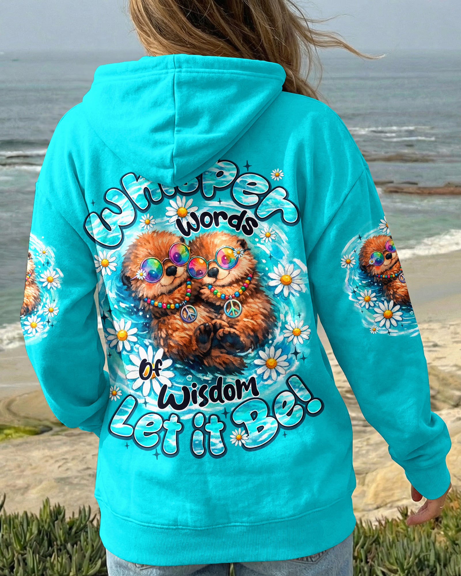WHISPER WORDS OF WISDOM LET IT BE OTTER ALL OVER PRINT - TY1505262