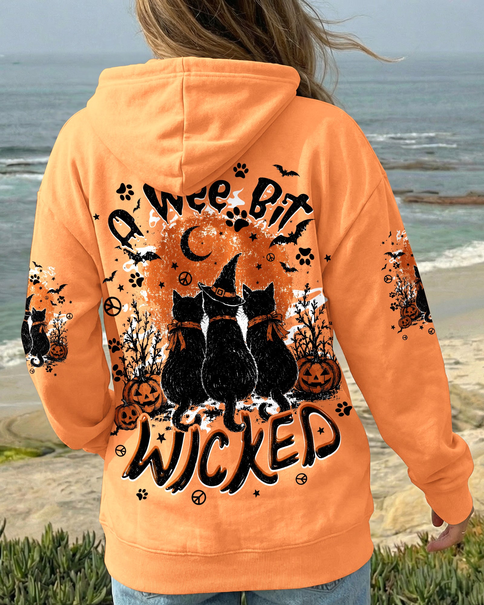 A WEE BIT WICKED CATS HALLOWEEN ALL OVER PRINT - TYPQ2807263