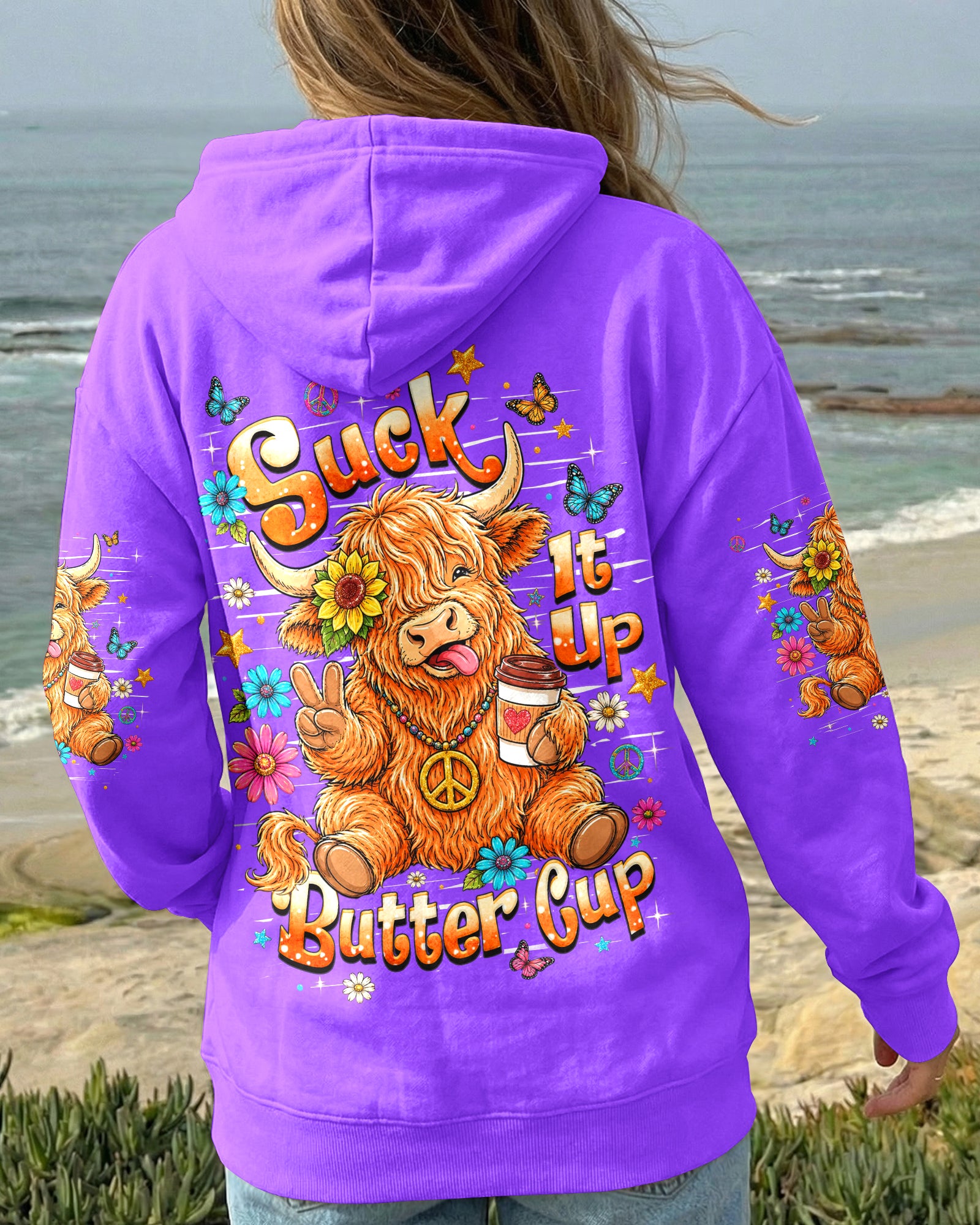 SUCK IT UP BUTTERCUP COW  ALL OVER PRINT   - TLHN0806265