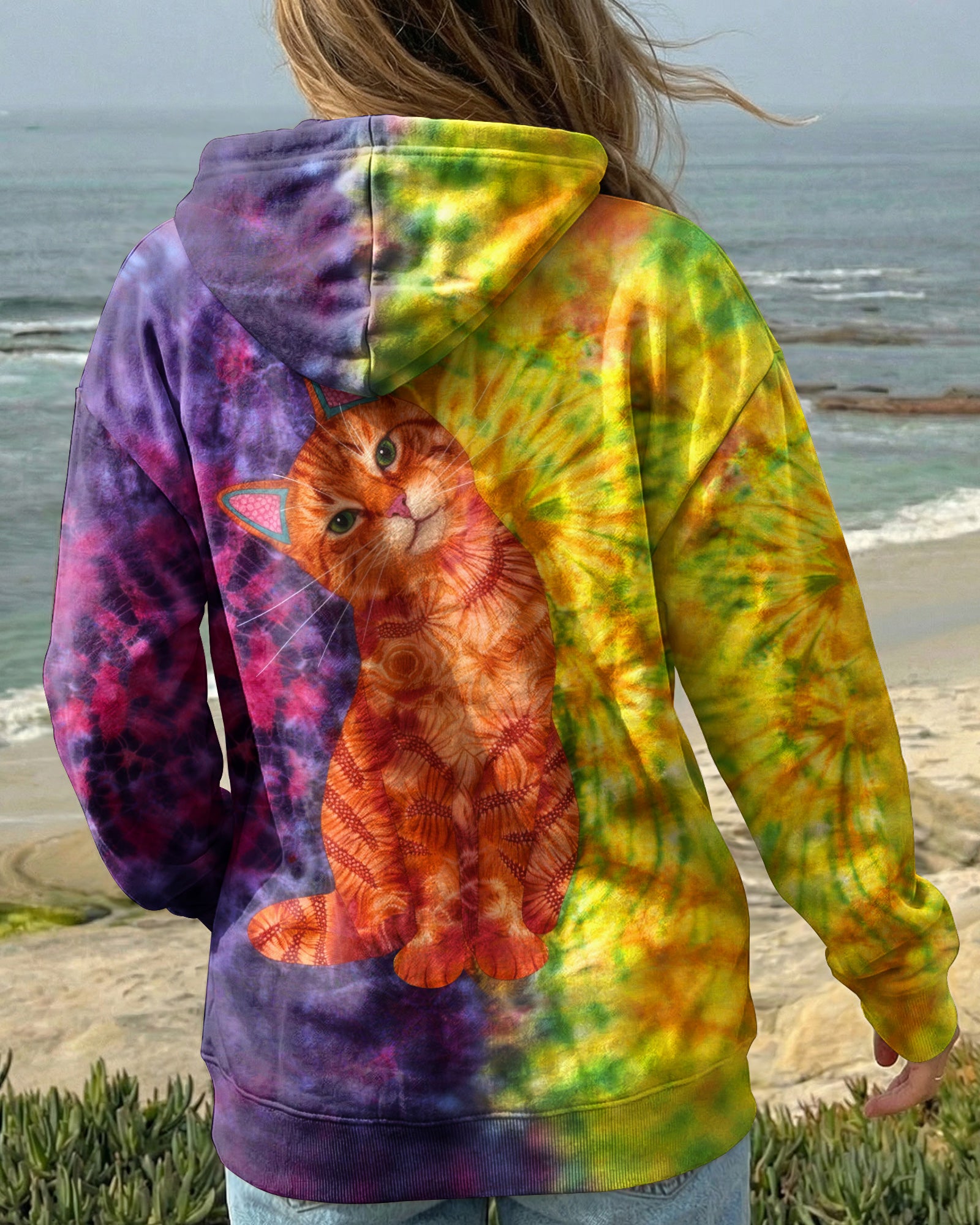 GROOVY CUTE CAT ALL OVER PRINT - TLHG2104261