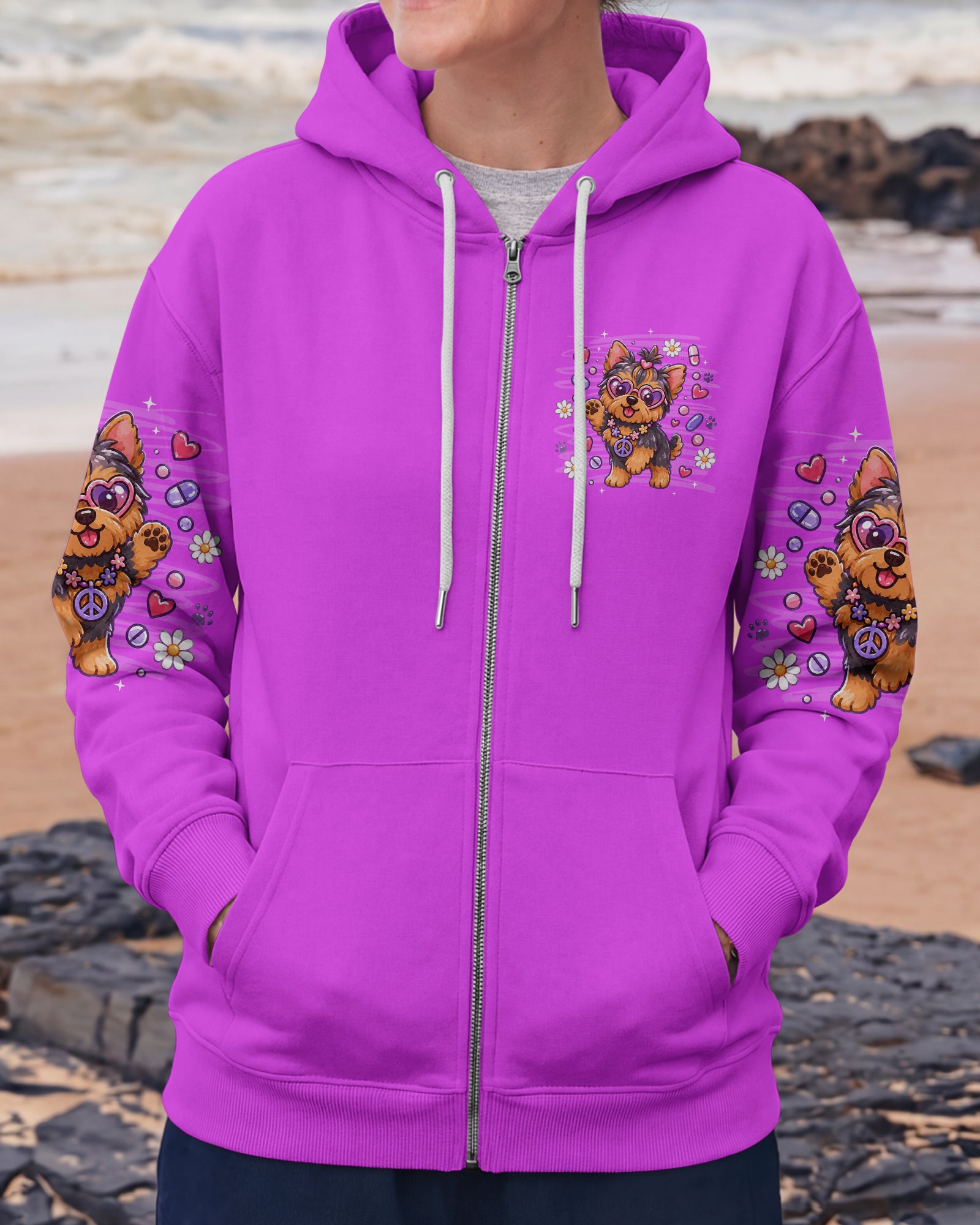 LET'S TAKE OUR MEDICINE YORKIE DOG ALL OVER PRINT - TLNT0907262