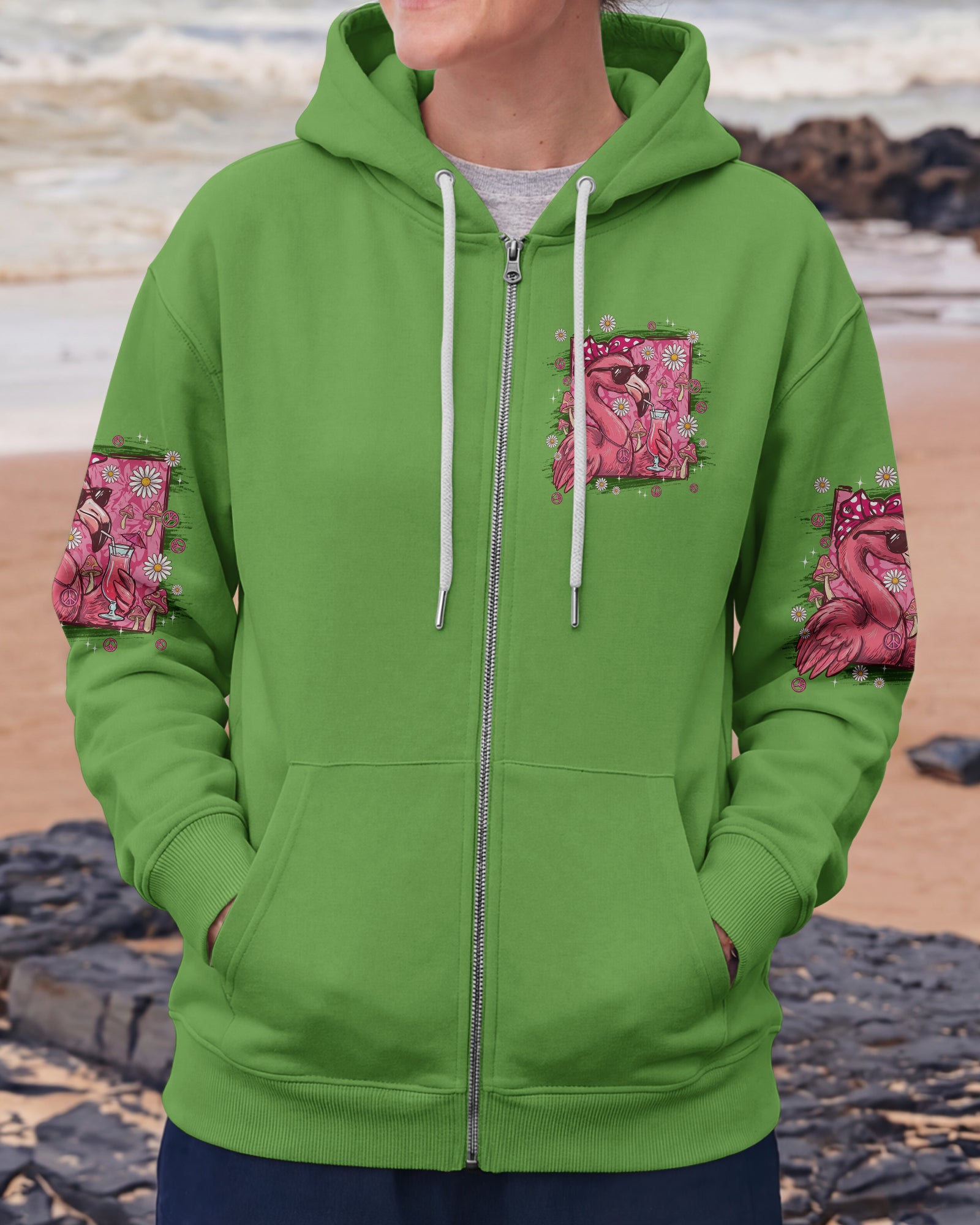 I'M NOT DRUNK I'M JUST FANCY FLAMINGO ALL OVER PRINT - TYPQ1607261