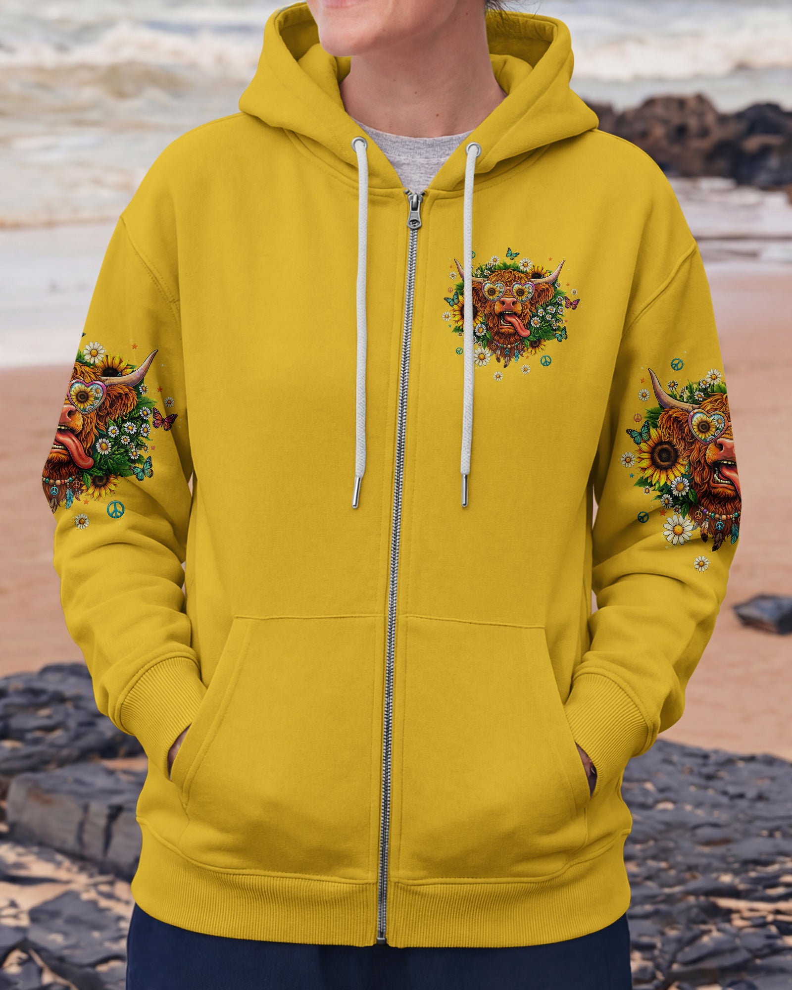I'M NOT CRAZY HIGHLAND COW ALL OVER PRINT - TLTW2907264