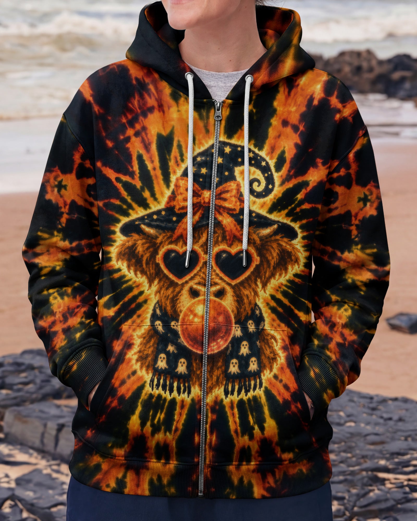 WITCHY HIGHLAND COW BUBBLEGUM ALL OVER PRINT – RI0807262
