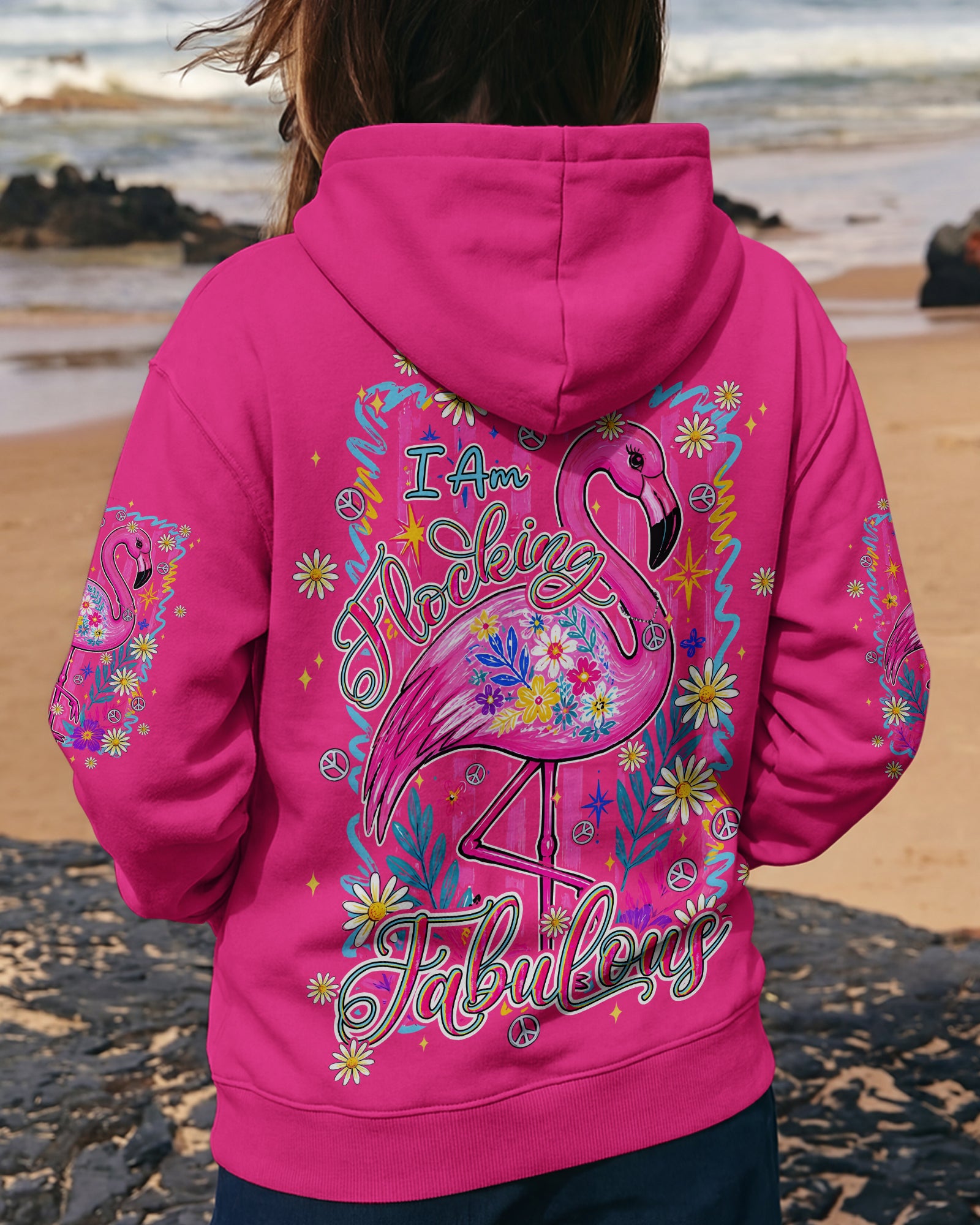 I'M FLOCKING FABULOUS FLAMINGO ALL OVER PRINT - TYPQ0107261