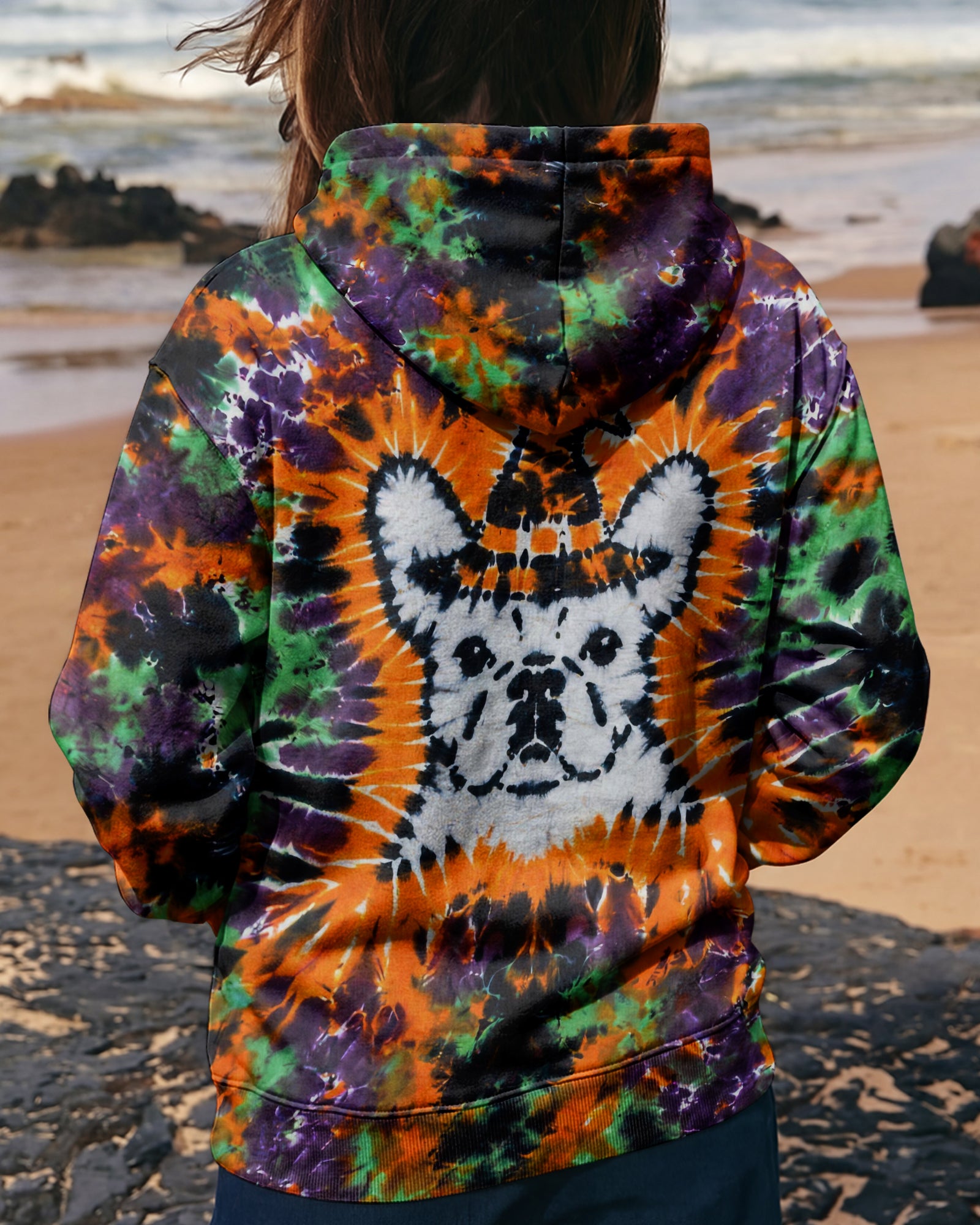 FRENCH BULLDOG WITCH HALLOWEEN BURST ALL OVER PRINT - TLHG2107262