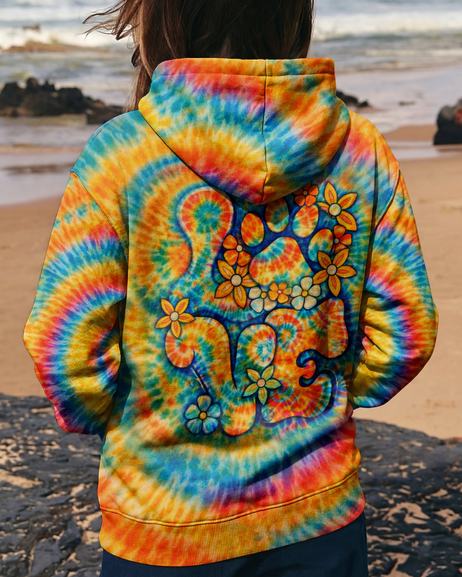 LOVE PAW PRINT SWIRL ALL OVER PRINT - TLHN2503252