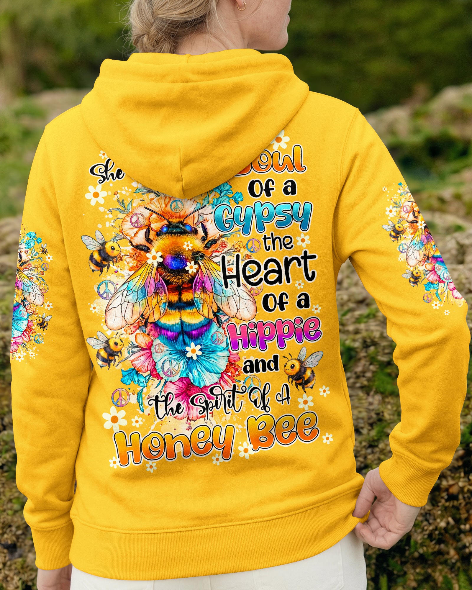 SPIRIT OF A HONEY BEE ALL OVER PRINT - TY0605261