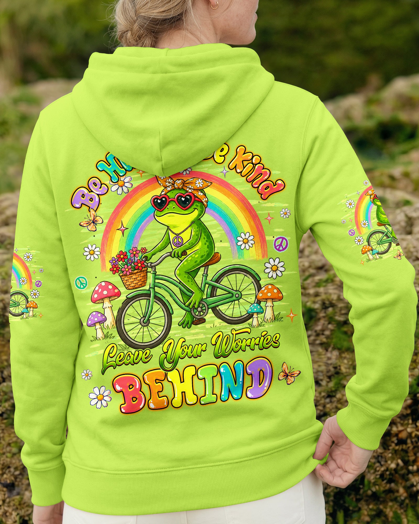 BE HUMBLE BE KIND FROG ALL OVER PRINT  - TLHG0707261