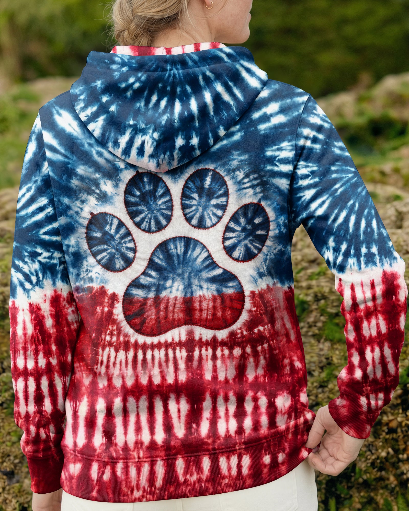 DOG MAMA RED WHITE & BLUE  ALL OVER PRINT  - TLNT2204263