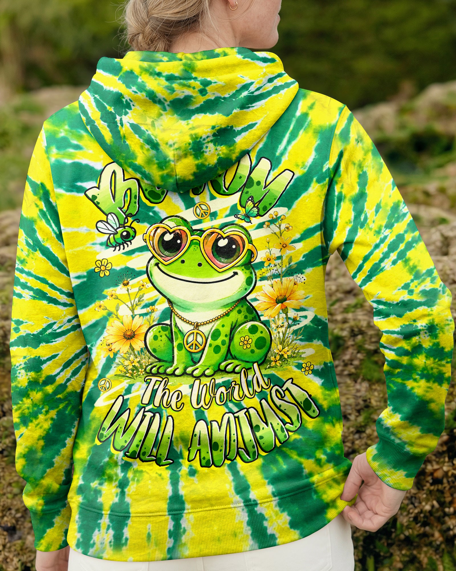 BE YOU HIPPIE FROG ALL OVER PRINT - TLHG2307264