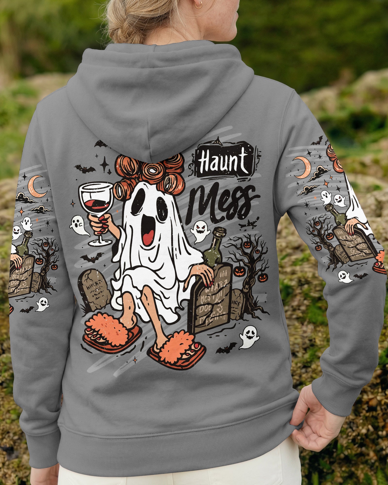 HAUNT MESS SPOOKY BOO HALLOWEEN ALL OVER PRINT  - TLNT1707263