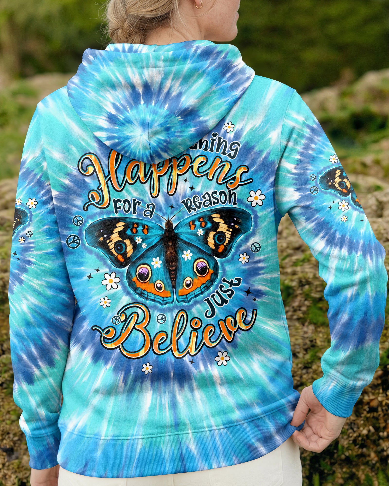 JUST BELIEVE BUTTERFLY ALL OVER PRINT - TYPQ0705261