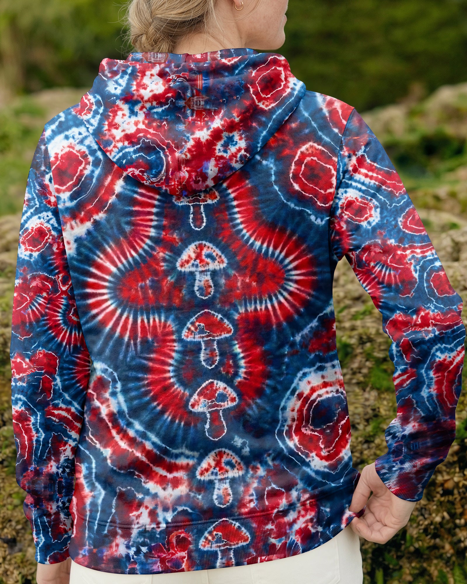 RED WHITE AND BLUE MUSHROOM ALL OVER PRINT - TYPQ0104262