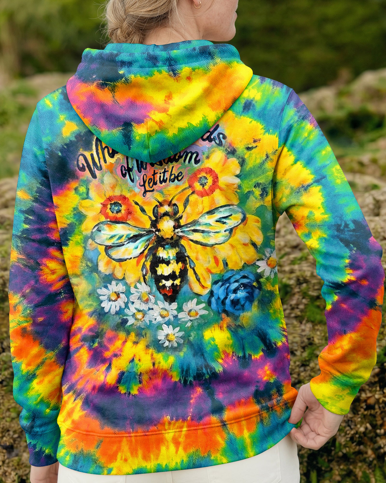 SUNFLOWER BEE WISDOM ALL OVER PRINT - RI2703261