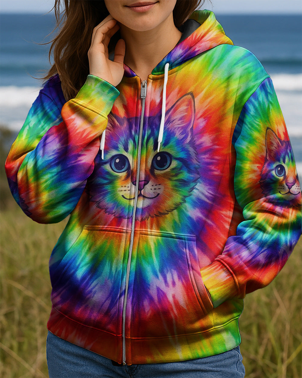 COLORFUL CAT SPIRIT ALL OVER PRINT - TYPQ2602261
