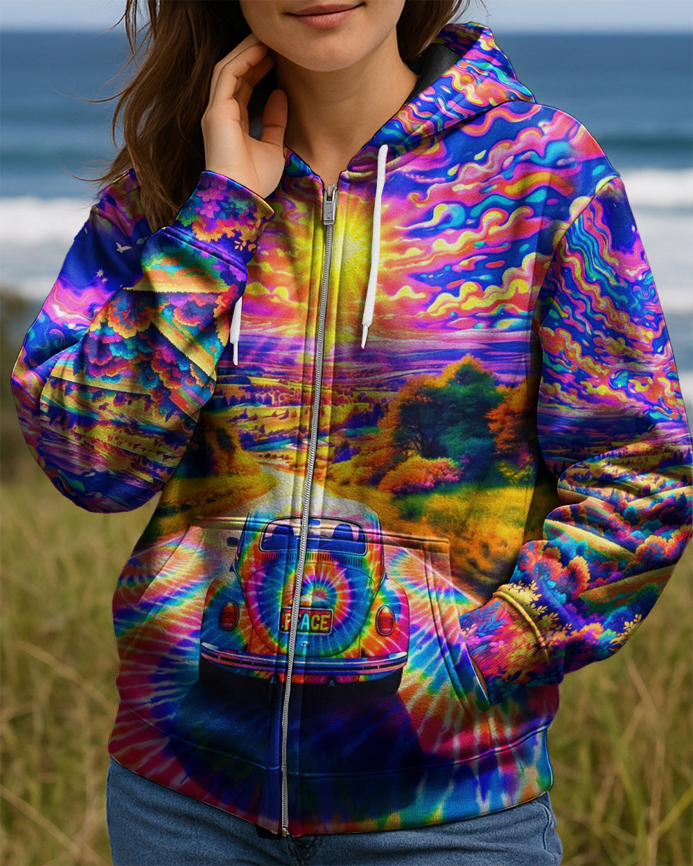 RADIANT HIPPIE CAR ALL OVER PRINT - YHHG0402263