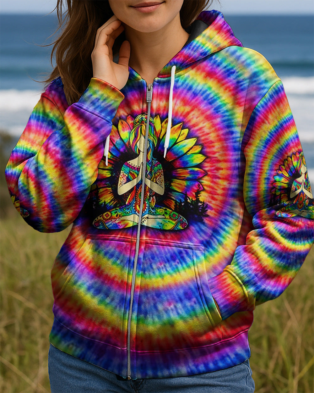 SOME GIRLS ARE JUST BORN WITH HIPPIE SOULS ALL OVER PRINT - YHHG2602261