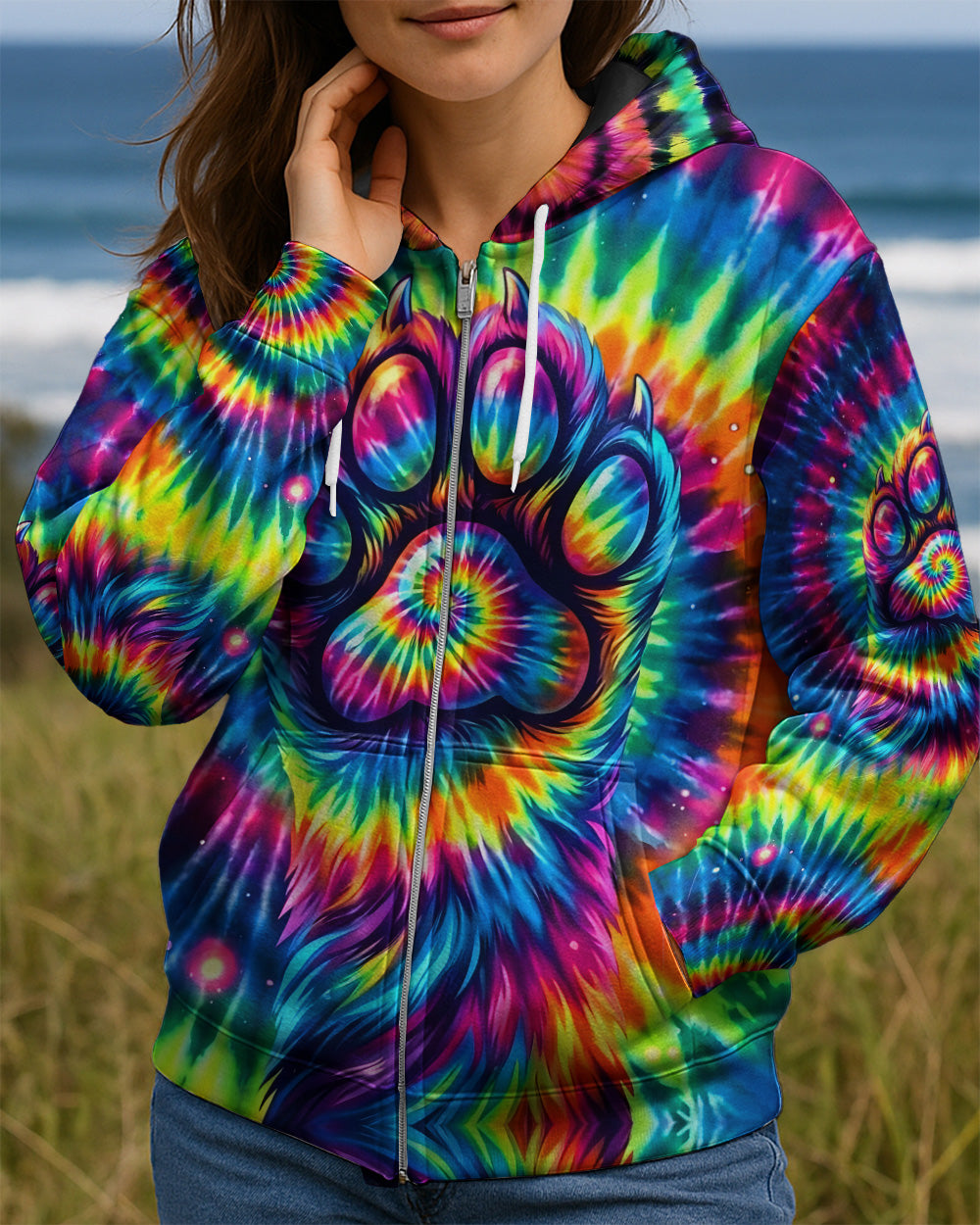 COLORFUL PAW ALL OVER PRINT - TYQY2402262