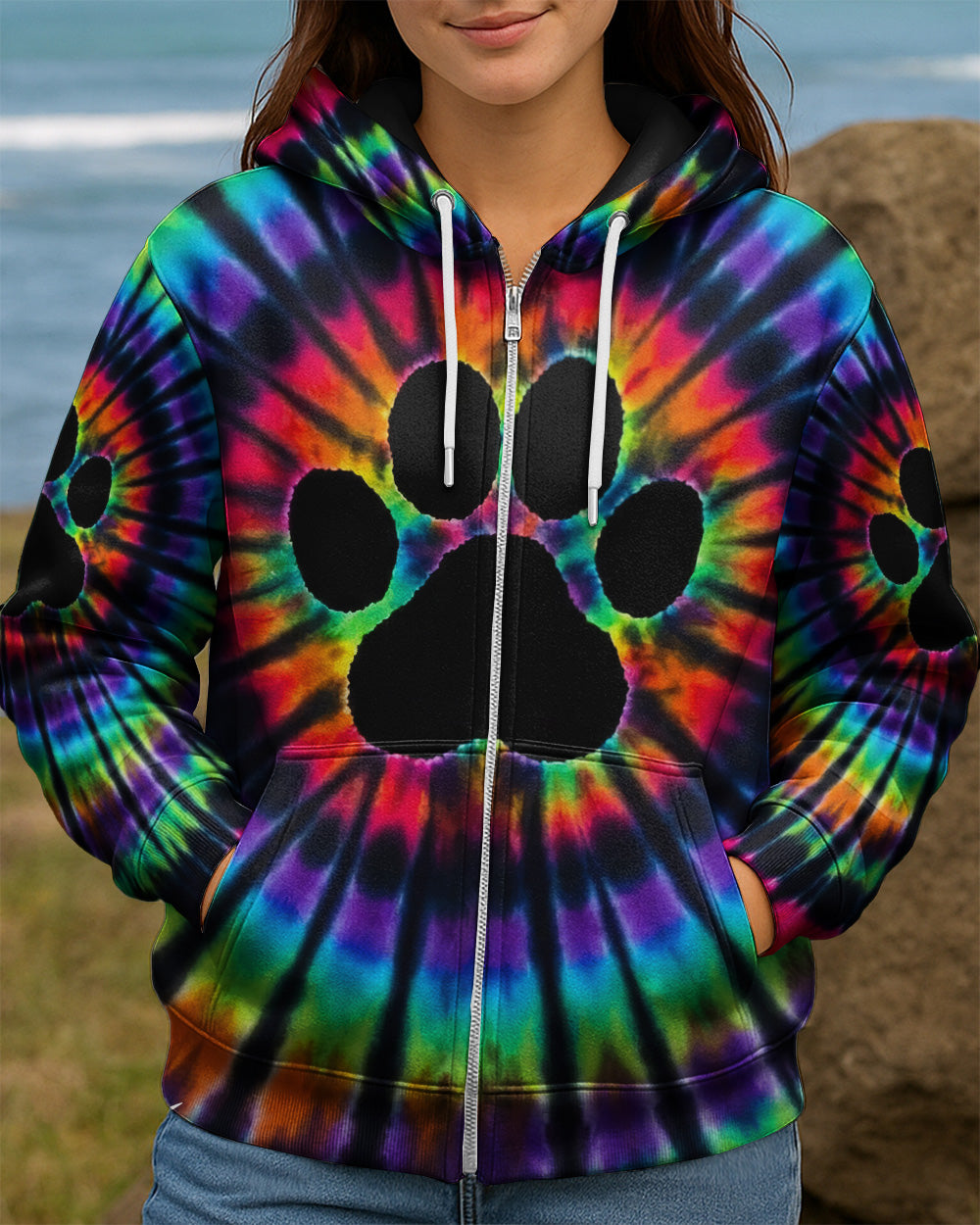 COLORFUL PAW ALL OVER PRINT - TYPQ2502262