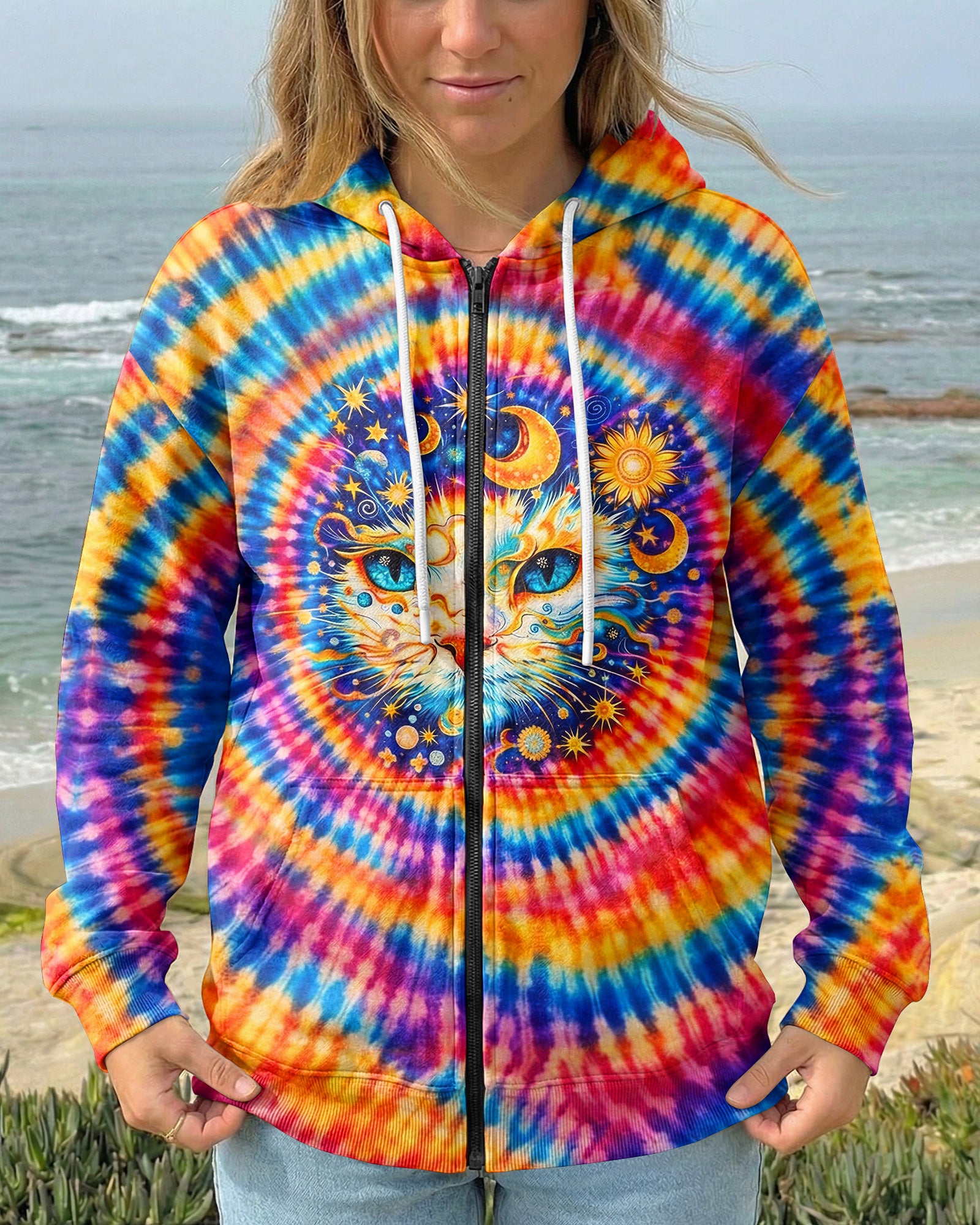 CELESTIAL CAT SWIRL ALL OVER PRINT - TLHN0203262