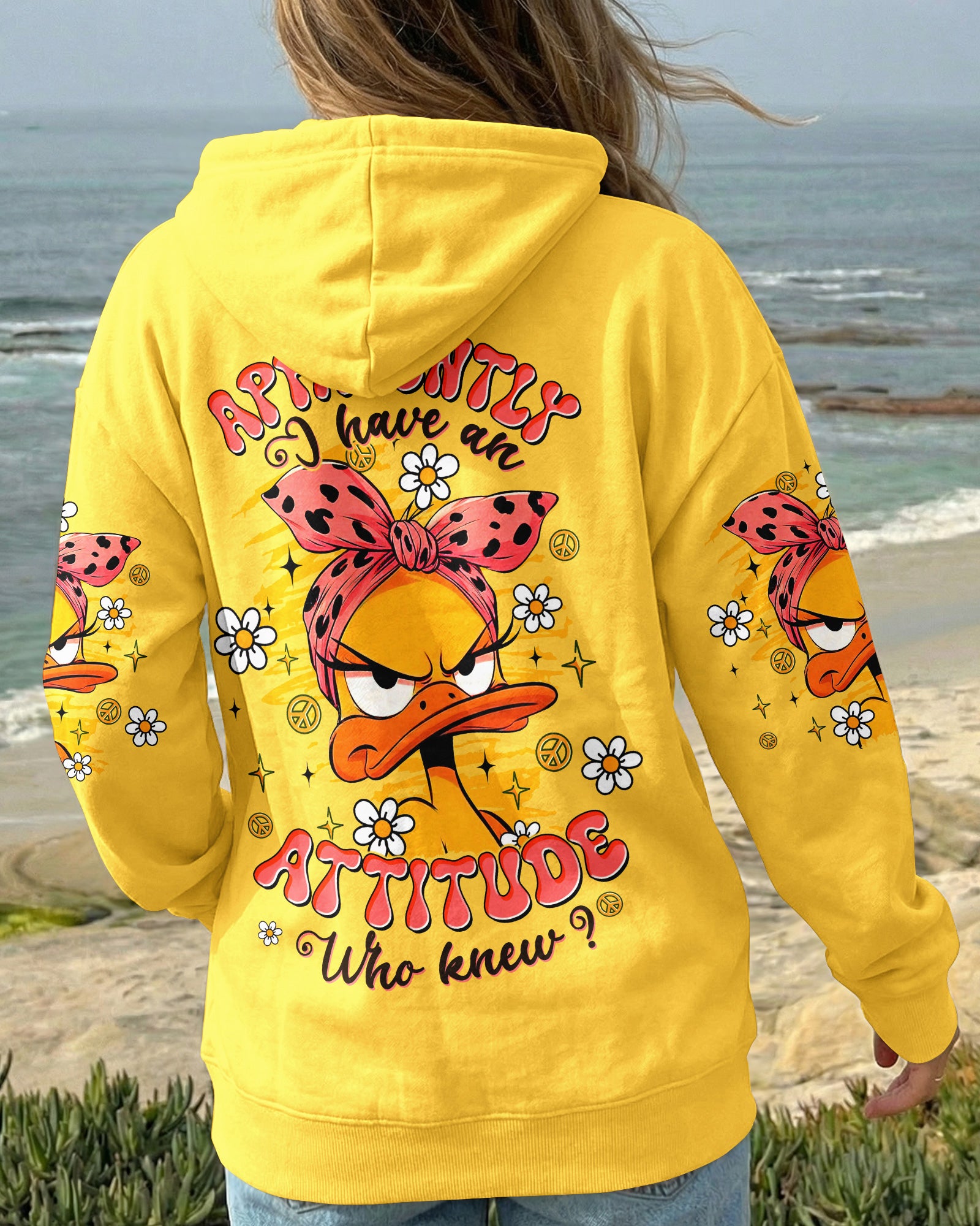 APPARENTLY I HAVE AN ATTITUDE WHO KNEW DUCK ALL OVER PRINT - TLTW0403261
