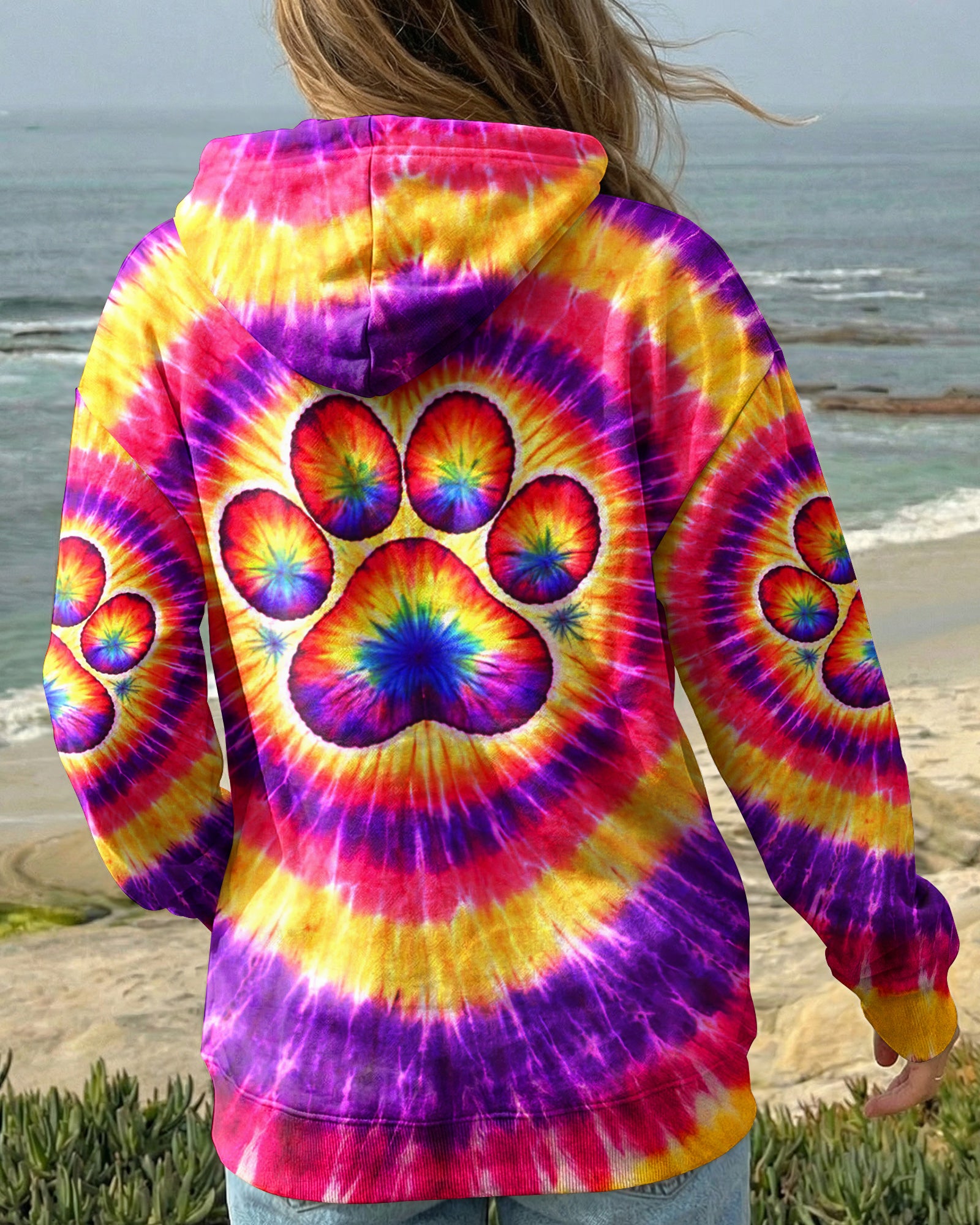 DOG MAMA PAW PRINT SWIRL ALL OVER PRINT - TLNT2702261