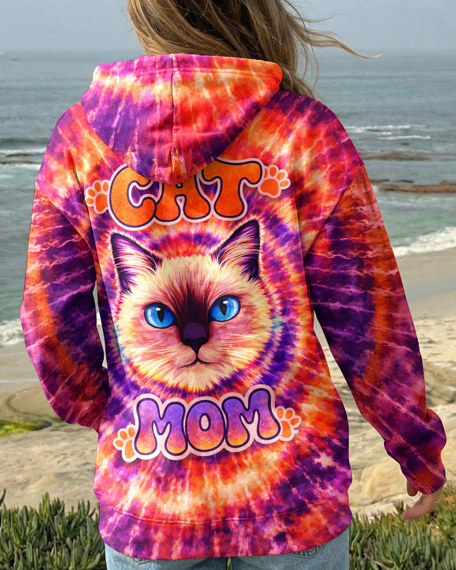 CAT MOM SWIRL ALL OVER PRINT  - TLNT0403261