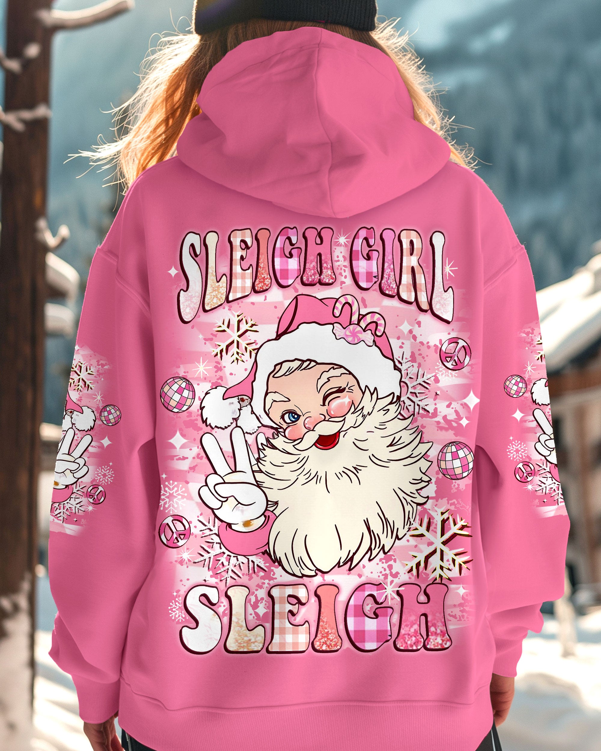 SLEIGH GIRL SLEIGH CHRISTMAS ALL OVER PRINT -YHLT1411242
