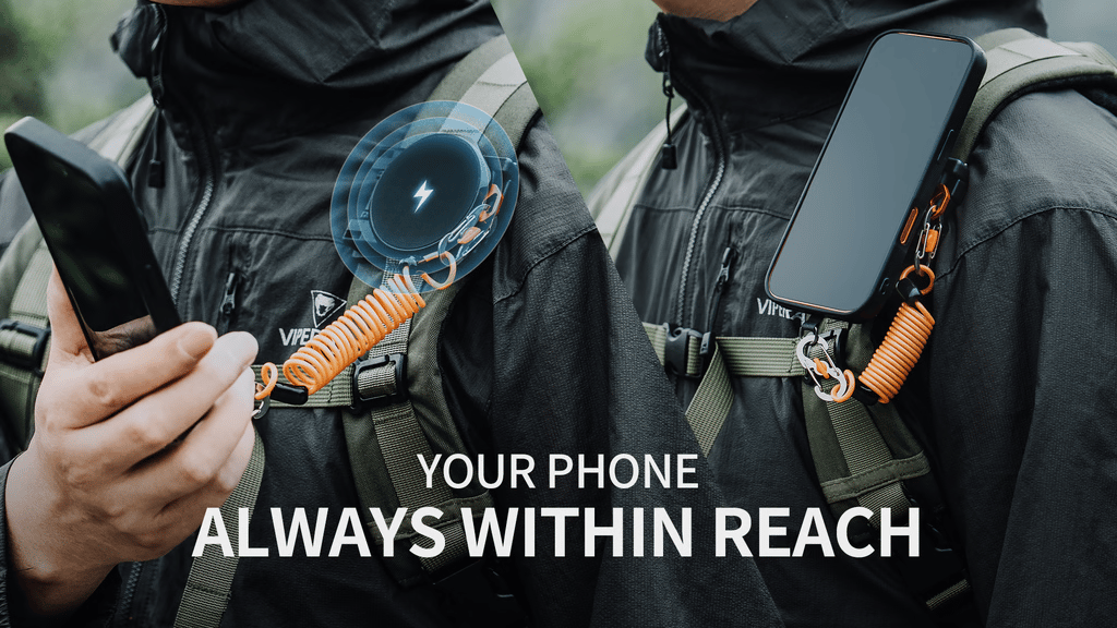 Quick-Release Magnetic Phone Mount for Straps