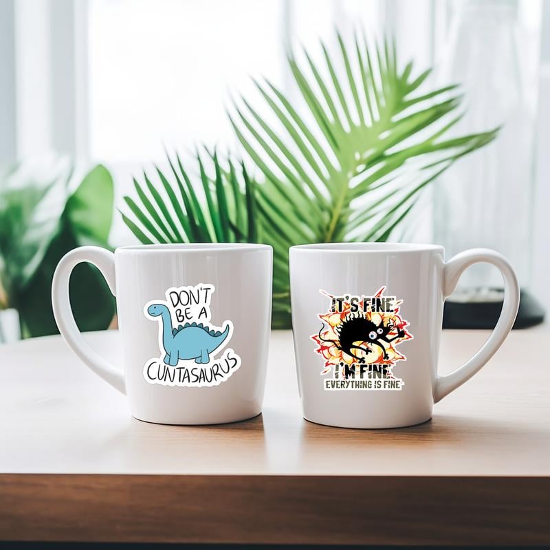 🔥LAST DAY 49% OFF - Set of 130 Pcs Funny Saying Stickers