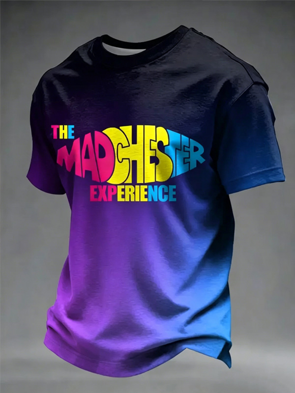 Men's The Madchester Experience Music Print Casual T-Shirt