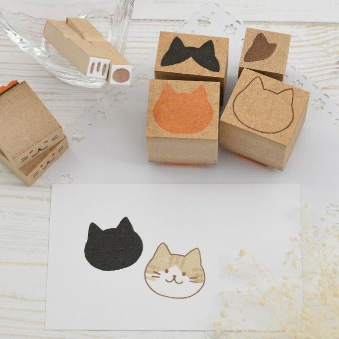 🔥LAST DAY 49% OFF - 🐱Handmade Cute Cat Face Stamp Kit (8 PCS)