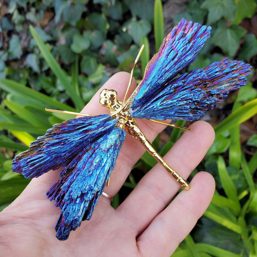 🔥LAST DAY 50% OFF - 💜🦋AURA TOURMALINE KYANITE DRAGONFLY