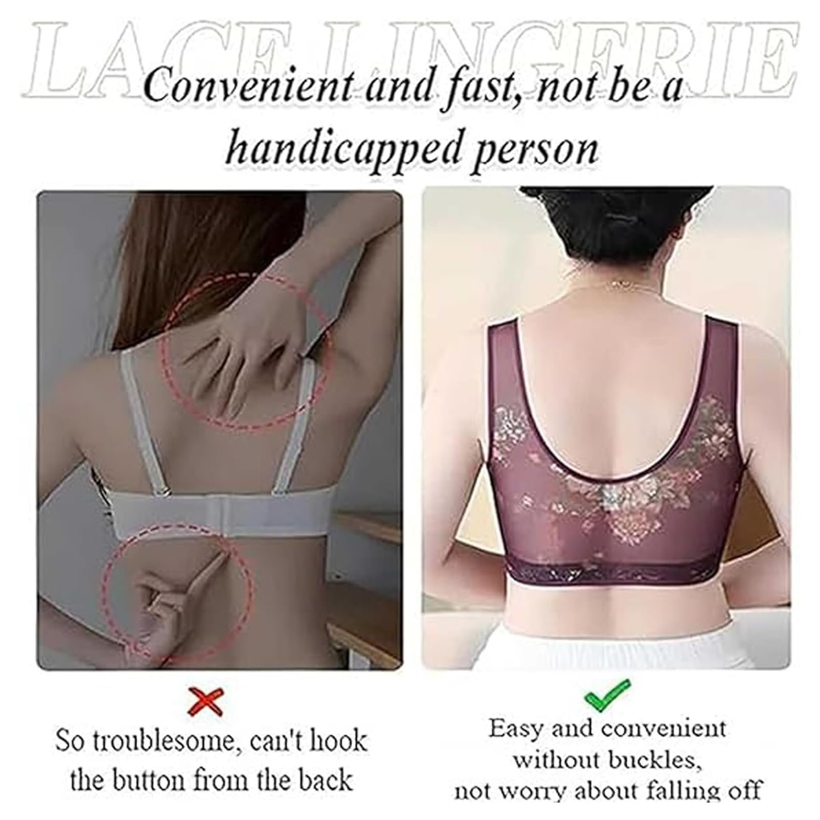 ✨BUY 1 GET 1 FREE🔥 👙Ice Silk Lace Cooling Comfort Bra