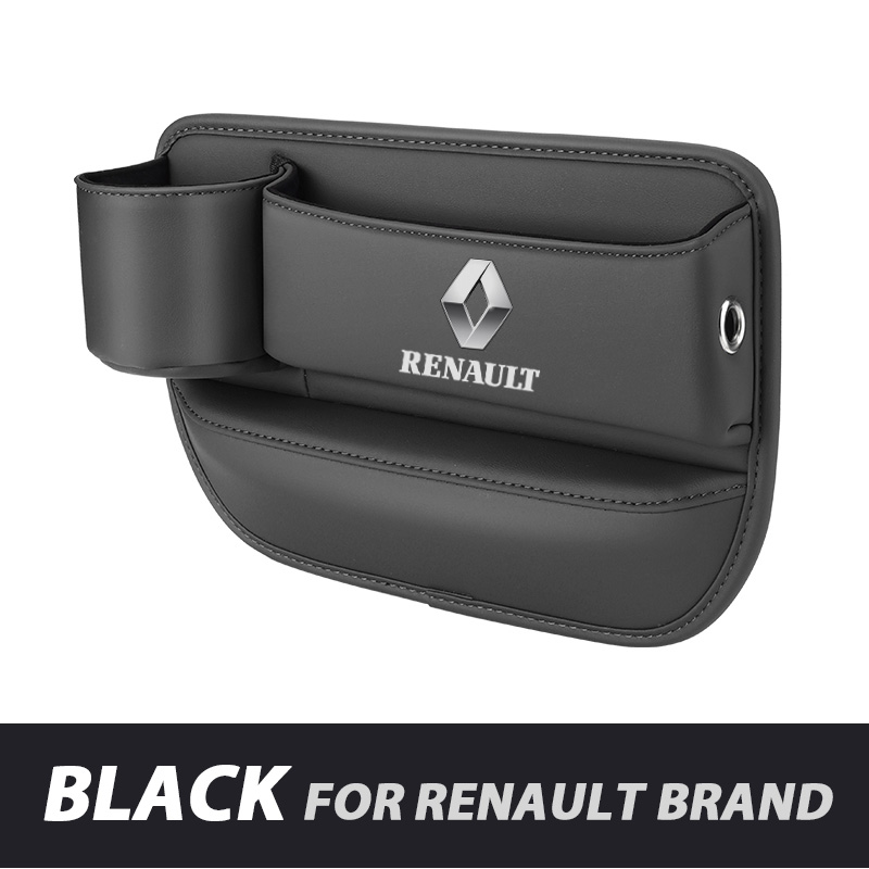 Azemov📣50% OFF Hot Sale! 🔥Exclusive Logo Leather Car Seat Storage Box With Water Cup Holder